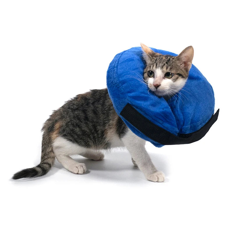 Inflatable Pet Collar Anti-bite Neck Elizabethan Collar Cute Cat Dog