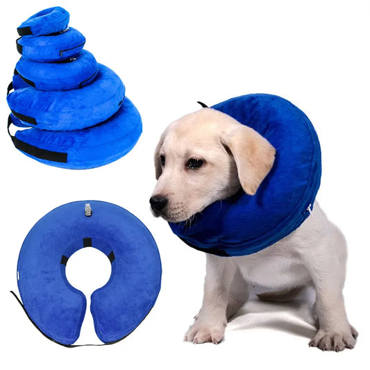 Inflatable Pet Collar Anti-bite Neck Elizabethan Collar Cute Cat Dog