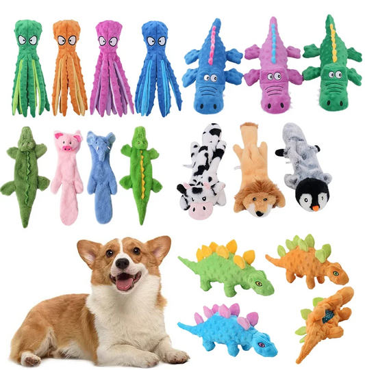 Pet Plush Toy Dog Sound Octopus Animal Shape