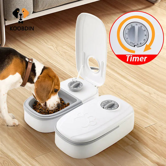 Pet Automatic Timing Feeder 350ML Large Capacity Dry&Wet Food